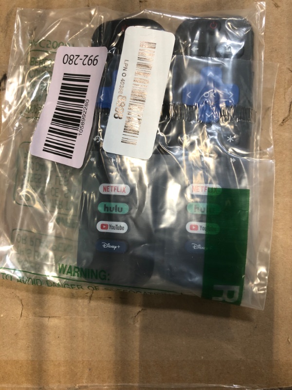 Photo 1 of (Pack of 2) Replacement Remote Control Only for Roku TV, Compatible for TCL Roku/Hisense Roku/Onn Roku/Sharp Roku/Element Roku/Westinghouse Roku/Philips Roku Smart TVs (Not for Roku Stick and Box)