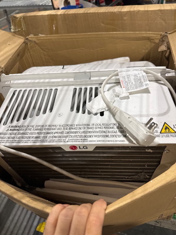 Photo 1 of GE Window Air Conditioner 8,000 BTU for Rooms up to 350 sq ft., Wi-Fi Enabled, Energy-Efficient Cooling for Medium Rooms, Easy Install Kit, Control Using Remote or Smartphone App, White