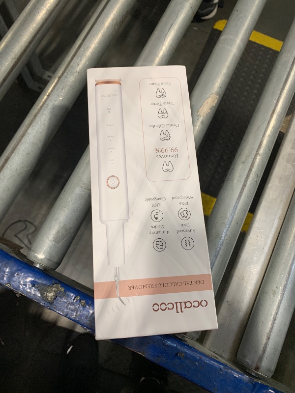 Photo 1 of ***missing paryts*** Plaque Remover for Teeth, Electric Tooth Cleaner Tartar Remover for Teeth with LED Light,4 Modes Rechargeable Teeth Cleaning Kit with Dental Tools, 2 Replaceable Heads (White A)