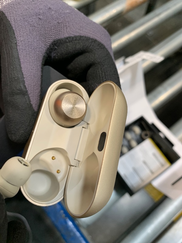 Photo 1 of ***MISSING CHARGER****Technics Reference Class Hi-Fi Wireless Earbuds,Dolby Atmos with Head Tracking,Adaptive Noise Cancelling,3 Device Multipoint, 10-hr Battery,Wireless Charging,Improved Fit -EAH-AZ100-N (Champagne)