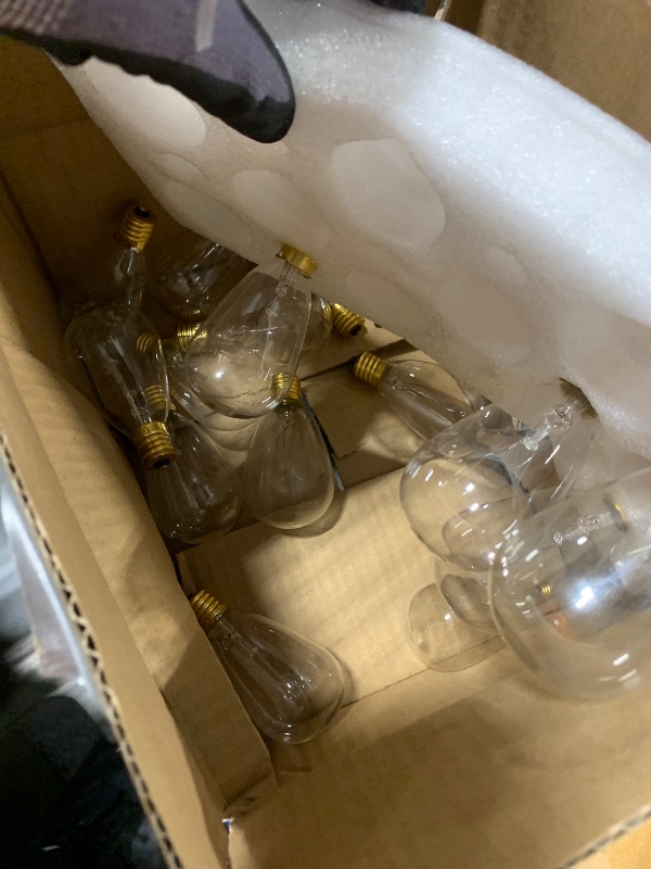 Photo 1 of ***ONLY BULBS*****addlon 100FT LED Outdoor String Lights, Remote Dimmable Patio Lights with Timer & 3 Lighting Modes, 32 Shatterproof Edison Bulbs, Waterproof Connectable String Lights for Outside Backyard Porch Party