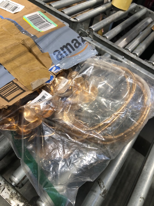 Photo 1 of **BOX IS DAMAGED**CosmoLiving by Cosmopolitan Metal Floral Home Wall Decor Orchid Wall Sculpture with Stem, Wall Art 36" x 2" x 60", Gold