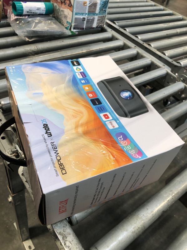 Photo 1 of [2025 Netflix-Licensed | 386+ Built-in Apps] DBPOWER E2 Smart Projector with WiFi and Bluetooth, Mini Projector 4K Support with Netflix, Youtube, Disney+, Hulu, Max, Crunchyroll w Portable Case