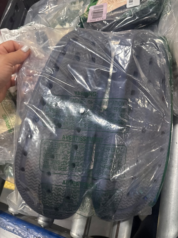 Photo 1 of **HAVE BEEN WORN***Joomra House Slippers for Men Foam Pillow Shower Bathroom Home Sandals Cushion Spa Slides Male Sandles zapatillas para hombre Dark Blue 46-47