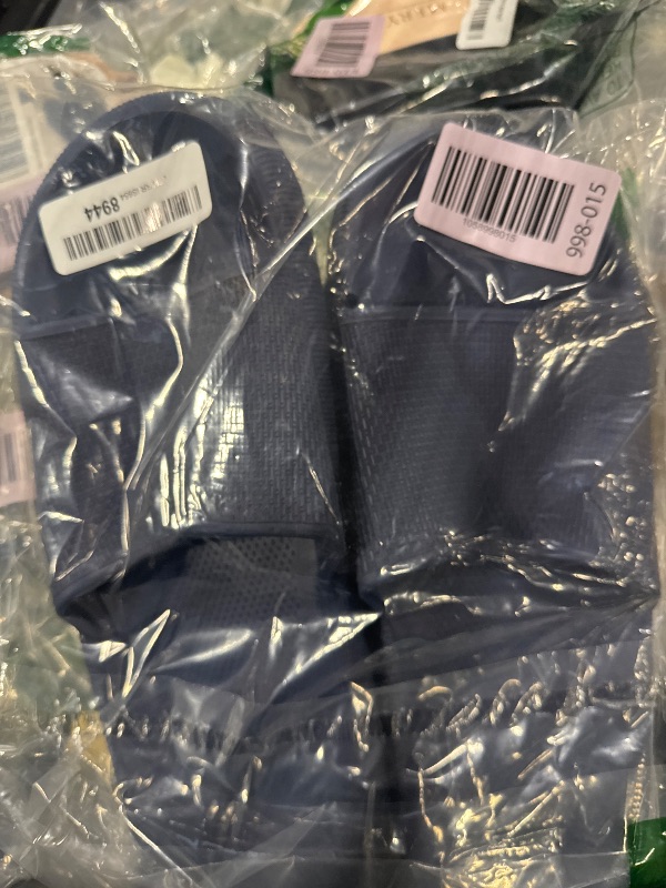 Photo 1 of **HAVE BEEN WORN***Joomra House Slippers for Men Foam Pillow Shower Bathroom Home Sandals Cushion Spa Slides Male Sandles zapatillas para hombre Dark Blue 46-47