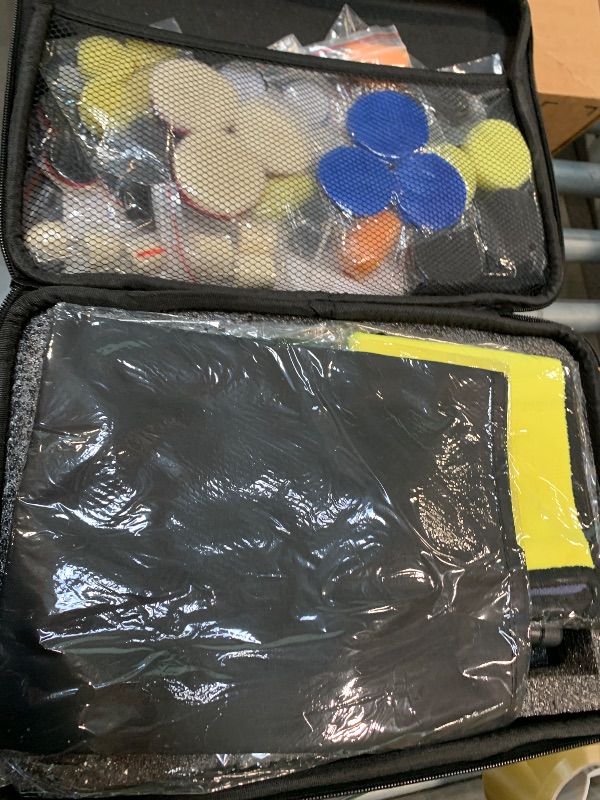 Photo 1 of Ginour Cordless Mini Buffer Polisher for Car Detailing, 12V Mini Car Polisher Kit with 1"&1.2" Backing Plate,2X 2.0Ah Batteries and Accessories, RO/DA 6 Speeds for Polishing, Waxing, and Cleaning