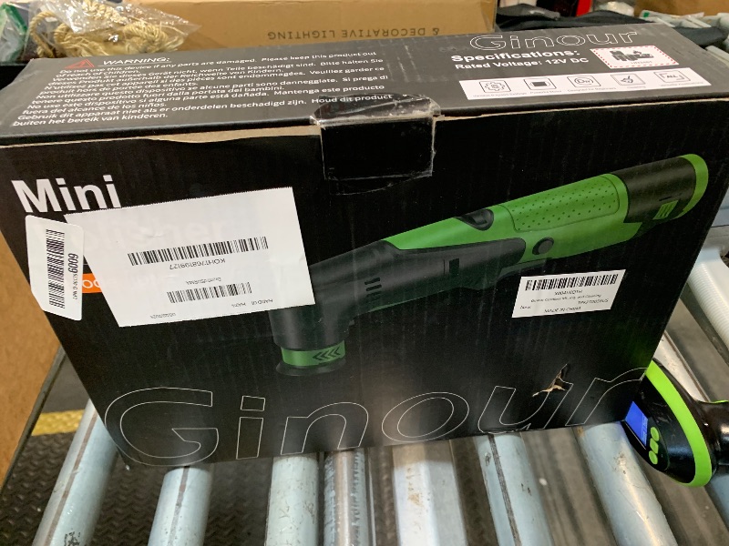 Photo 1 of Ginour Cordless Mini Buffer Polisher for Car Detailing, 12V Mini Car Polisher Kit with 1"&1.2" Backing Plate,2X 2.0Ah Batteries and Accessories, RO/DA 6 Speeds for Polishing, Waxing, and Cleaning