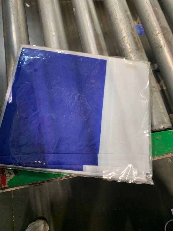 Photo 1 of ***SIMILAR ITEMAZ FLAG - Half Blue And White Flag - 3x5 Ft - 100D Polyester Two Colors Banner with Two Metal Grommets - Fade Resistant - Vivid Colors - 3' x 5' Feet - 150x90 Cm