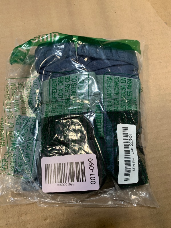 Photo 1 of ** 4 PCS **Hanes Ultimate Big Hanes Originals Ultimate Supersoft Boys' Boxer Brief Underwear, Assorted, Green/Blue/Black 5-Pack  L