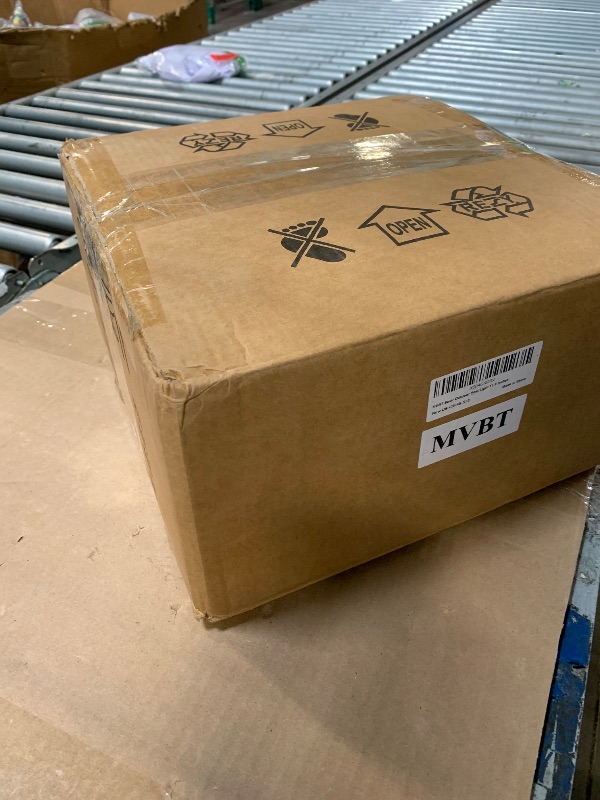 Photo 1 of ***NON FUNCTIONAL, FOR PARTS ONLY, SALE FINAL*** MVBT Solar Post Lights, 11.8" Pillar Light Outdoor, Modern Column Lamp Fence Posts Cap Lantern Solar Powered, Square 3000K Warm White LED Fixture IP54 Waterproof for Garden Deck Patio Outside Lighting