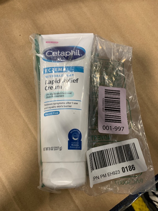 Photo 1 of CETAPHIL ECZEMA RESTORADERM FLARE-UP RELIEF CREAM, For Eczema Prone Skin, 8 oz, Barrier Repair, 48 Hour Hydration, 2% Skin Protectant Colloidal Oatmeal, Steroid Free