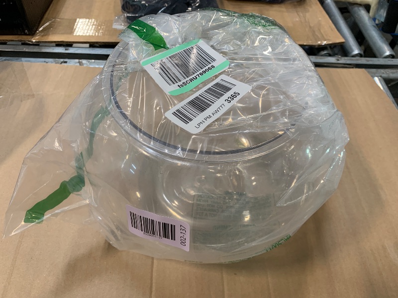 Photo 1 of ** PLASTIC ** WGV Large Bowl Glass Vase, Diameter 12", Height 10", (Multiple Sizes Choices) Clear Round Bubble Vase Jar, Floral Planter Terrarium for Wedding Event Home Decor, 1 Piece (VBW1210)