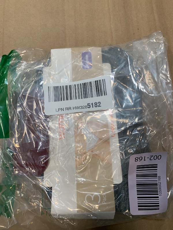 Photo 1 of ** DIFFERENT COLORS ** Warner's womens Blissful Benefits No Muffin Cotton Stretch Lace Multipack Hipster Panties, Stone Crystal Web/Platinum/Black, Small US