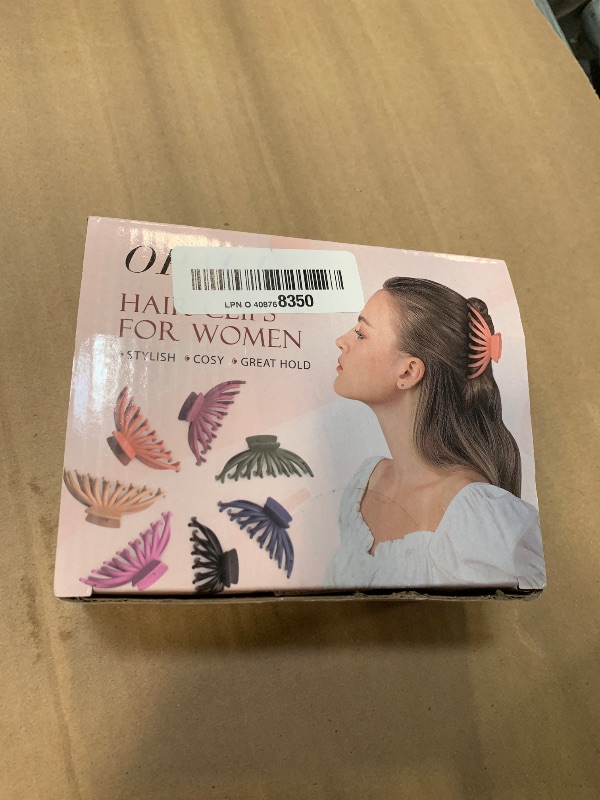 Photo 1 of ** 3 PACK ** OPAUL Hair Clips for Thick Hair, 4 Pack - Extra Large Hair Claw Clips for Women, 4.75" Hair Accessories for Women Girls Gifts, Neutral 4 Colors: Blonde, Caramel, Chestnut, Black