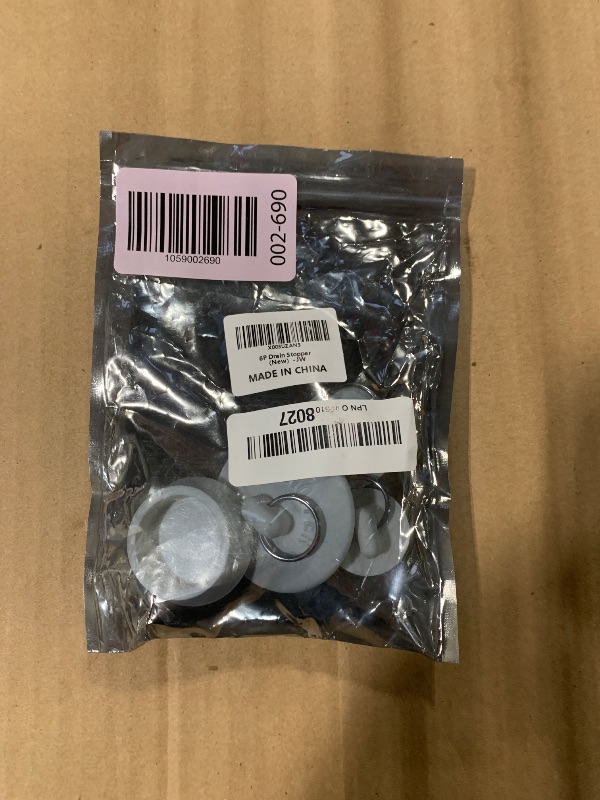 Photo 1 of ** 4 PCS ** 6 Pieces Rubber Sink Stopper, Drain Stopper Bath Tub Stopper with Pull Ring, Kitchen Drain Plug Sink Plug, Bathroom Bath Plugs, 6 Sizes?White?