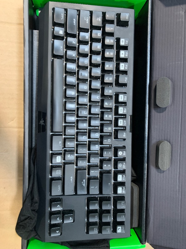 Photo 1 of ** DIFFERENT MODEL RZ03-0143 / NO ACCESSORIES **  Razer BlackWidow V4 TKL HyperSpeed Wireless Hot Swappable Gaming Keyboard: Orange Tactile Switches - Wireless & Bluetooth - Multi-Function Roller & Control Buttons - Chroma RGB - Long Battery Life