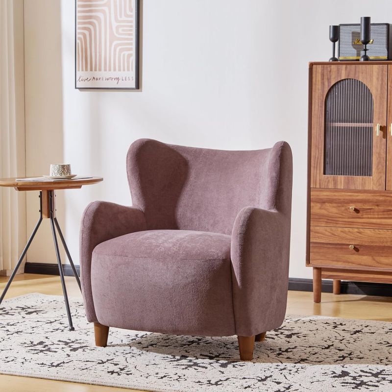 Photo 1 of ****SIMILAR ITHEM***

Christopher Knight Home Auden Wingback Accent Chair, Fabric Club Chair, Velvet Upholstered Armchair, Curved Backrest Single Sofa, Soft Cushion Seating, Reading Lounge Chair for Living Room, Brown
