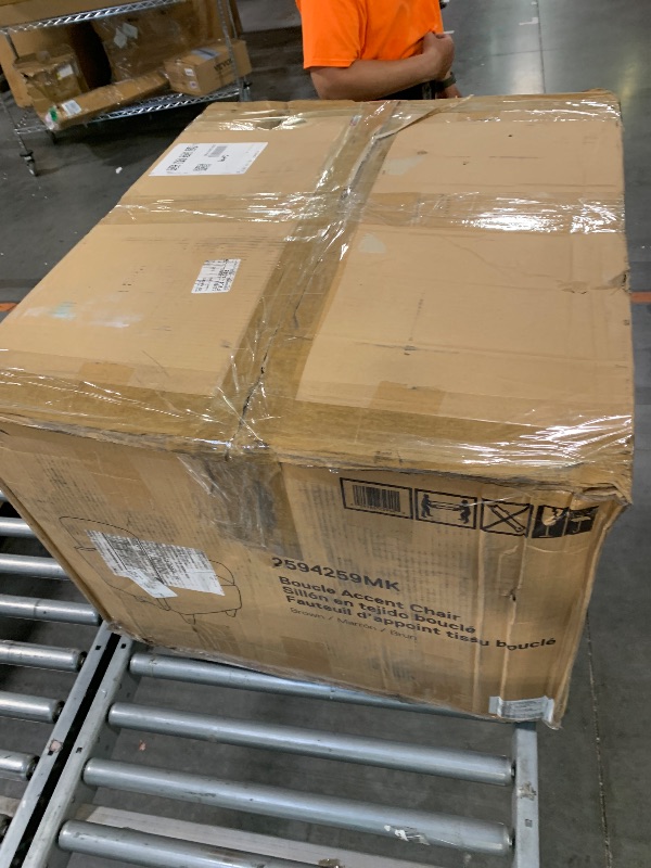 Photo 1 of ****SIMILAR ITHEM***

Christopher Knight Home Auden Wingback Accent Chair, Fabric Club Chair, Velvet Upholstered Armchair, Curved Backrest Single Sofa, Soft Cushion Seating, Reading Lounge Chair for Living Room, Brown
