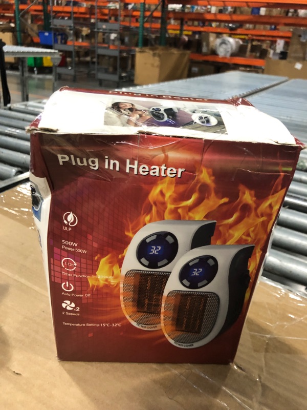 Photo 1 of ****ONLY ONE***

1 PCS Ecowarm Plug in Heater, 500W Wall Outlet Electric Space Heater as Seen on TV, Small Portable Space Heater with Adjustable Thermostat & Timer & Led Display for Office Bathroom Bedroom Indoor Use