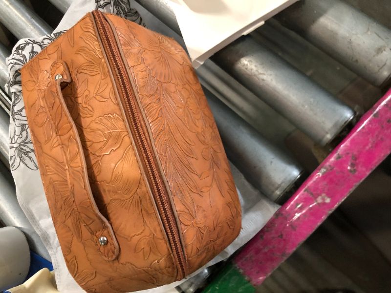 Photo 1 of ****ONLY ONE****BOYATU Travel Makeup Bags Cosmetic Organizer Bag: 3-Set Large Capacity Make up Bag - PU Leather Toiletry Bags for Women - Wide Open Portable Pouch with Divider & Handle (01-Light Blue)