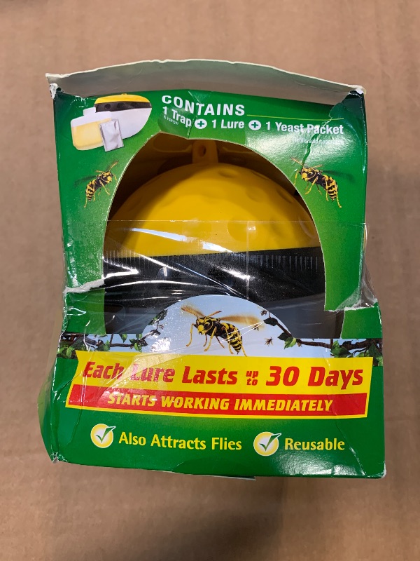 Photo 1 of **DAMAGE TO THE BOX ** Spectracide Wasp, Hornet & Yellowjacket Trap, Hanging Wasp & Hornet Trap with a Quick-Drown Formula That Submerges & Kills Insects, 1 Count