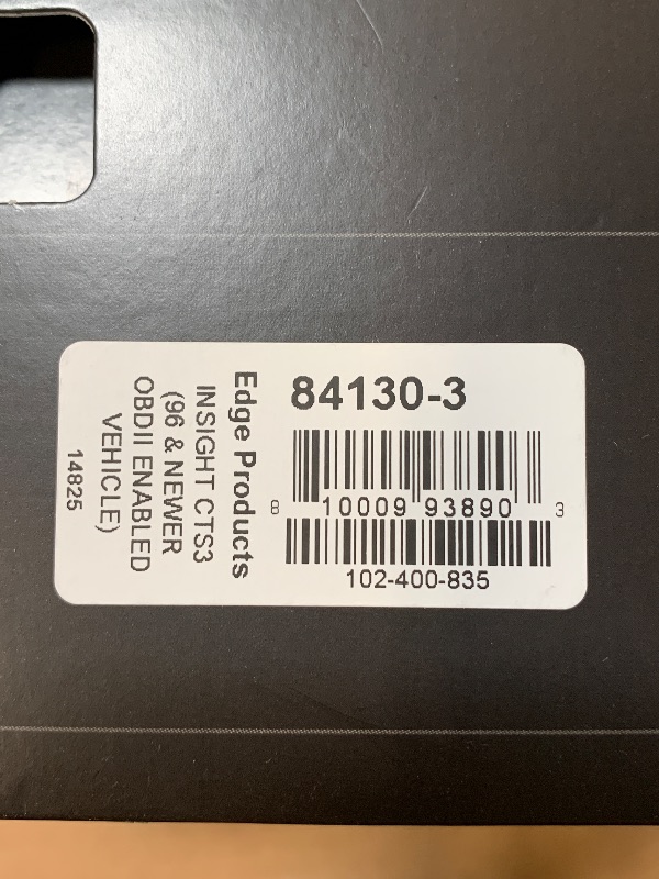 Photo 1 of ** NO USB CABLE ** Edge Insight CTS3 Digital Gauge, Compatible with 1996 & Up OBD-II Vehicles. 84130-3
