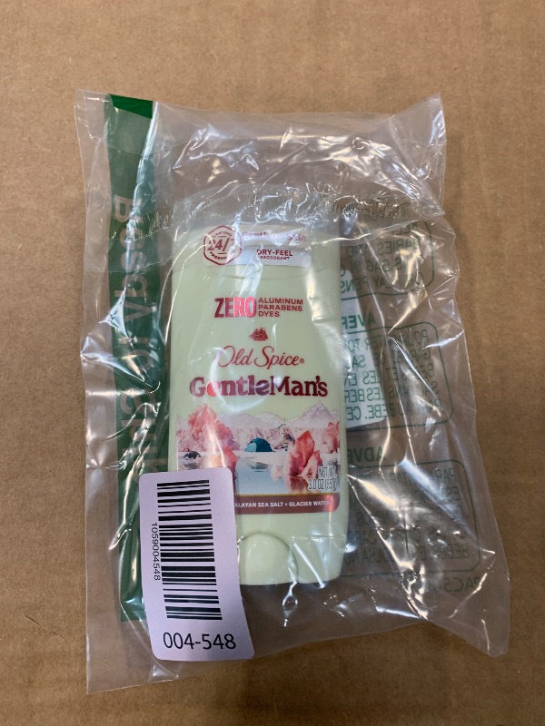 Photo 1 of ** PACK OF 1 ** Old Spice GentleMan's Aluminum Free Dry Feel Deodorant for Men, 24/7 Lasting Freshness, Gentle on Skin with Skin Conditioners, Himalayan Sea Salt + Glacier Water Scent, 3.0 oz (Pack of 3)