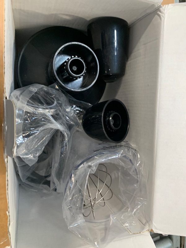 Photo 1 of ****DIFFERENT BRAND FROM BOX******** Ganiza Immersion Blender 5 in 1 Hand Blender Max 1000W Heavy Duty Motor, 16 Speed Mode Handheld Blender Stainless Steel Blade With 800ml Mixing Beaker, 600ml Chopper, Whisk and Milk Frother