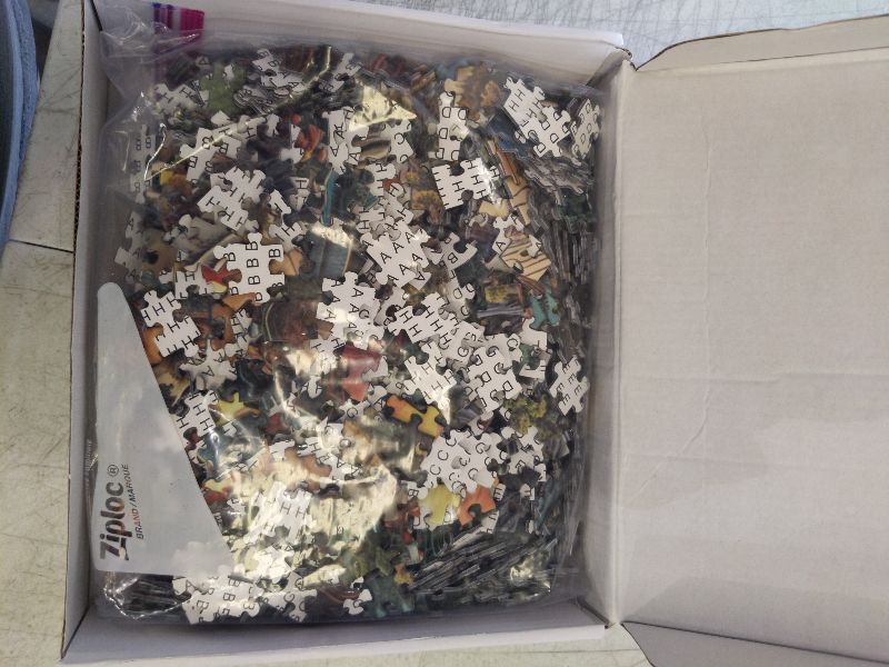 Photo 1 of 1000 Piece Puzzle for Adults, Jigsaw Puzzle for Adults, 1000 Pieces Flat Puzzles with 3D Visual Effect When Completed, Adult Puzzles Games