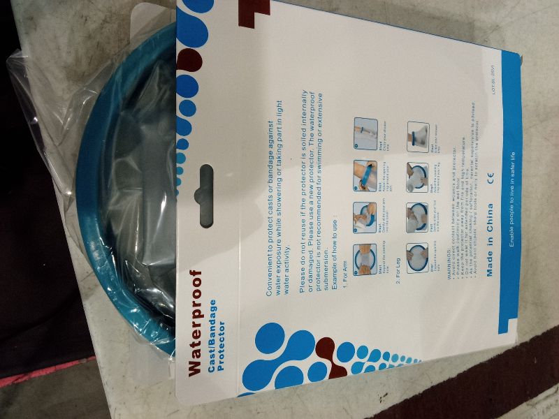 Photo 1 of 100% Waterproof Foot Cast Cover Wound Protector for Shower Bath, Watertight Cast Bag Covers for Broken Surgery Foot, Wound and Burns - Reusable [2025 Upgrade]