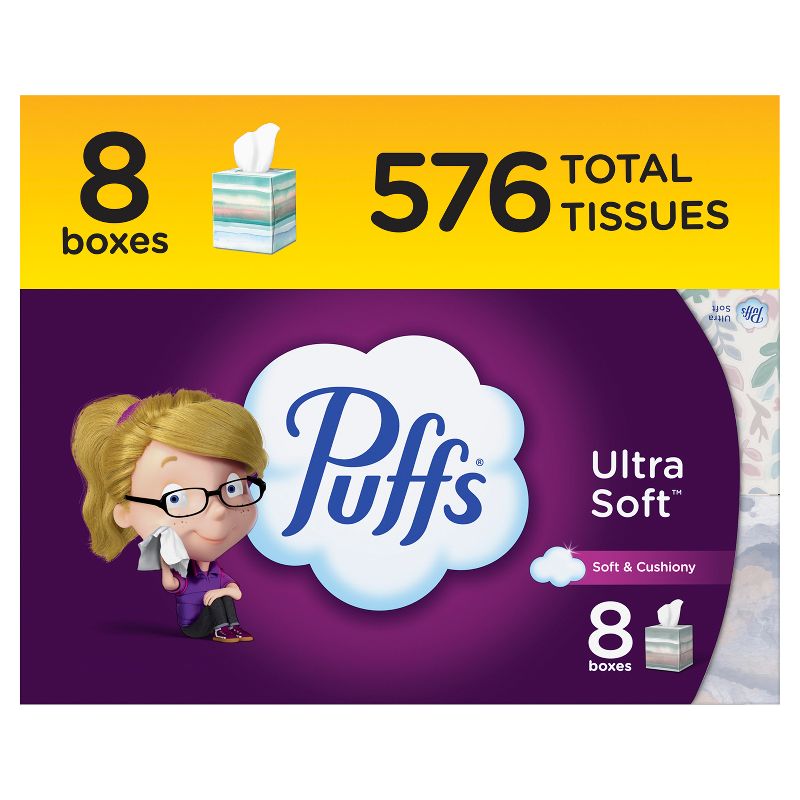 Photo 1 of 

Puffs Ultra Soft Back to School Facial Tissue pack of 8