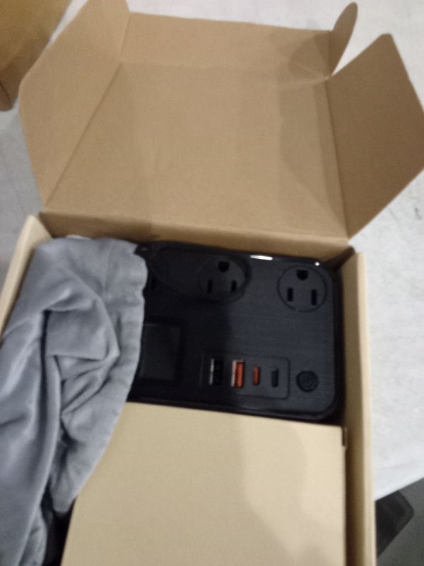 Photo 1 of 350W Converter Plug with 2 USB and 2 USB-C (20W PD) Fast Charging International Travel Converter for 220V to 110V for 100V-240V and Including US/EU/UK/India/South Africa Plugs (Black)