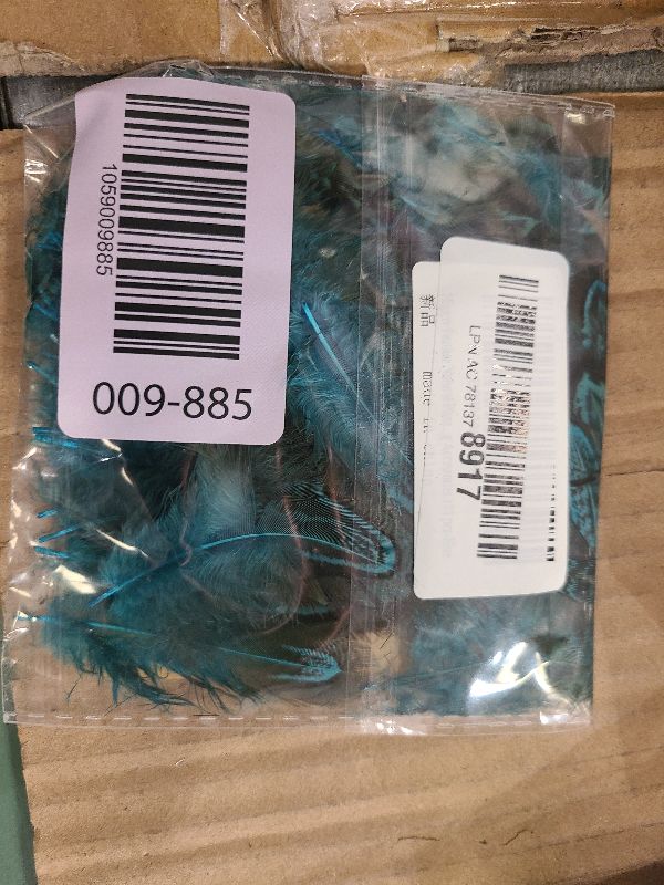 Photo 1 of 100 pcs Natural Pheasant Plumage Feathers 2-3 Inches Plumage Feathers for Sewing Crafts Clothing Decorating Accessories -Blue