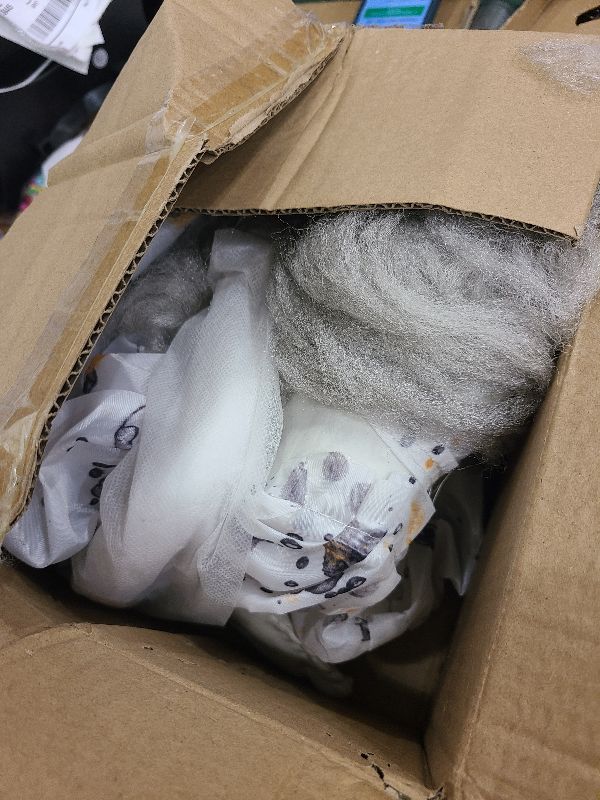 Photo 1 of [Sound Activated] 2 Pack Hanging Halloween Decorations Outdoor, 40" Hanging Swinging Clown and Girl Ghosts Decor with Lighted Up Eyes Creepy Sound Expressions for Halloween Party Porch Haunted House