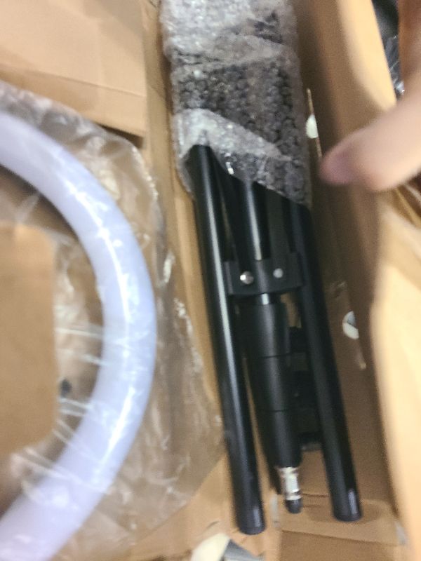 Photo 1 of 10.3" RGB Ring Light with Tripod and Phone Holder, LED Selfie Ring Light with Tablet Holder, Circle Lights with Stand, 12 Dimming Levels, 32 Color Modes Ringlight for TikTok/Live Stream/Makeup/YouTube