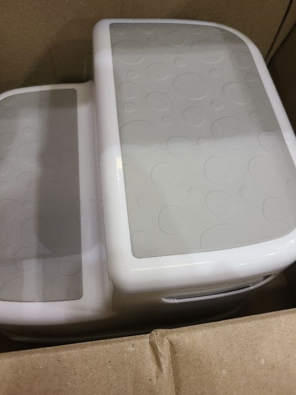 Photo 1 of 2-Pack Step Stools Kids, Double Layer Non-Slip Potty Steps, 14.57x12.99x9.25 inches, Multi-Function Toilet Stool, Toddler Ladder for Bathroom, Bedroom, Kitchen Sink, Toilet/Gray, Green