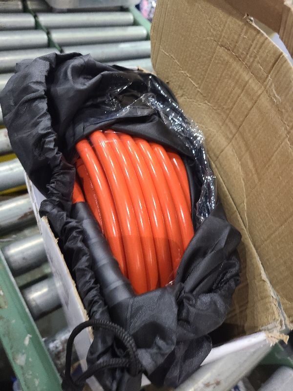 Photo 1 of 100FT Sewer Jetter Kit for Pressure Washer, 5800PSI Drain Cleaner Hose 1/4 Inch NPT Corner, Rotating Button Nose Sewer Jetting Drain Jetter Hose Nozzle Pearl Corsage Pin Spanners, Red