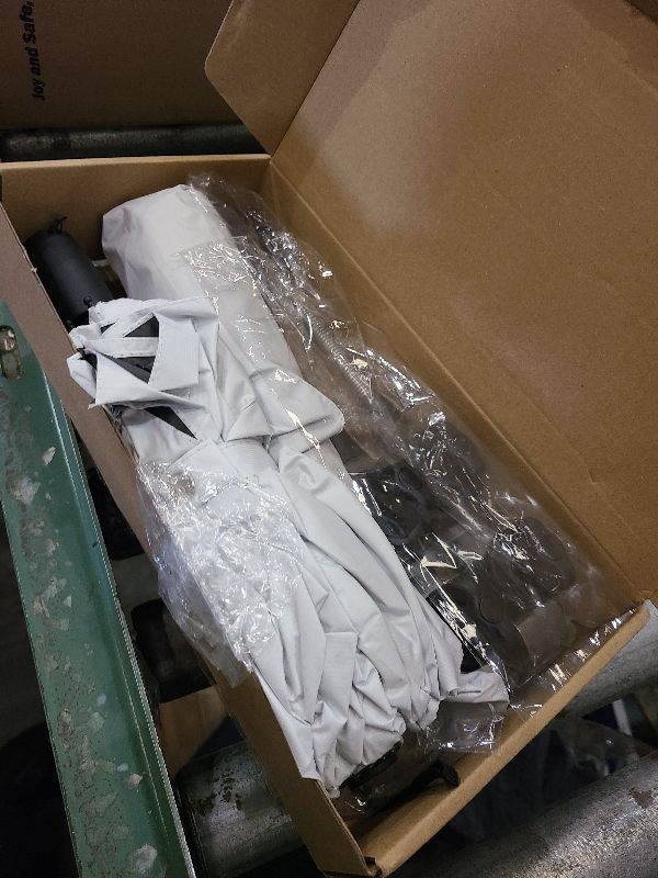 Photo 1 of 2 Pack Pool Shade Umbrella, 40" Adjustable Above Ground Pool Sunshade Canopy with Carry Bag, Patio Umbrella Use for Garden/PoolDeck/Backyard/Beach Chairs/Camp Trolley/Strollers/Golf Carts and More(White)