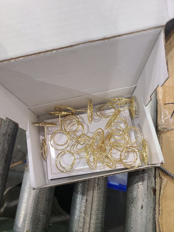 Photo 1 of 12 Pack- Gold Foil Reserved Signs for Wedding and Restaurant Tables with Stand and White Card - Elegant Seating Signs (Black)