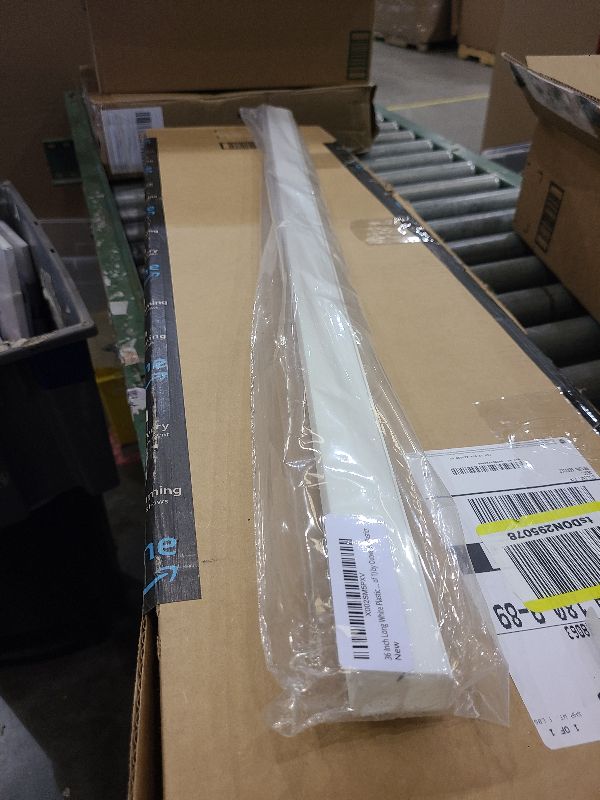 Photo 1 of 1/2" Panel Sliding Door Track - 36" White Plastic Upper & Lower Set, USA Made, Pack of 1 - Outwater