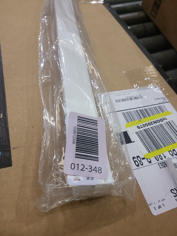 Photo 1 of 1/2" Panel Sliding Door Track - 36" White Plastic Upper & Lower Set, USA Made, Pack of 1 - Outwater