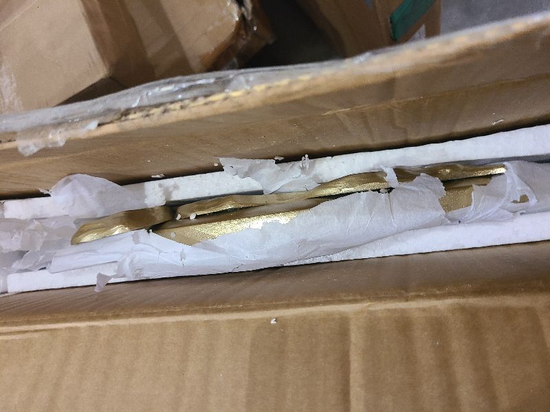 Photo 1 of 24-Inch Gold Bow Resin Mirror – Perfect Decorative Accent for Nursery and Elegant Baby Room Decor (Gold_1, 24in)