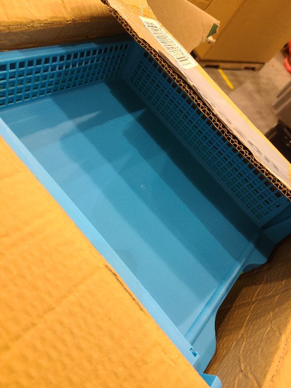 Photo 1 of 12 Pack Classroom Paper Storage Plastic Organizer Rainbow Turn in Trays Colorful Storage Baskets for Classroom Office Organizer Library