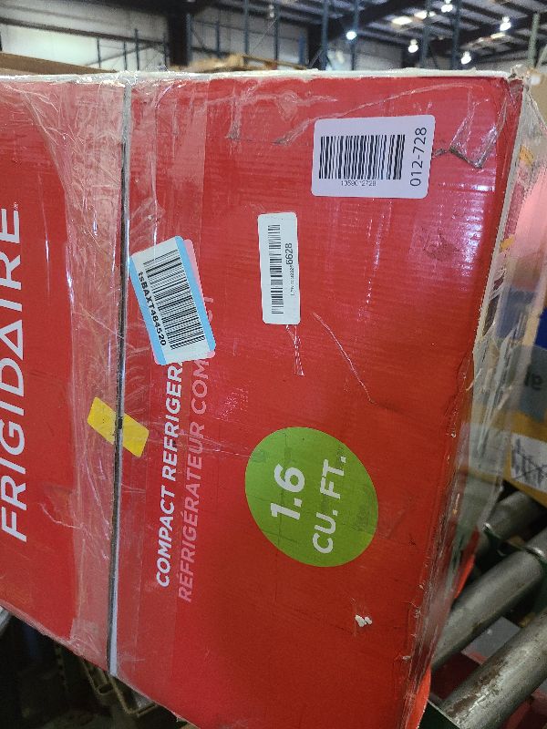 Photo 1 of Frigidaire EFR176 Retro Compact Fridge with Chiller Mini Refrigerator with Built-in Bottle Opener for Office, Bedroom, Dorm Room or Cabin, 1.6 cu ft 16" D x 18" W x 18.5" H, Moonlight