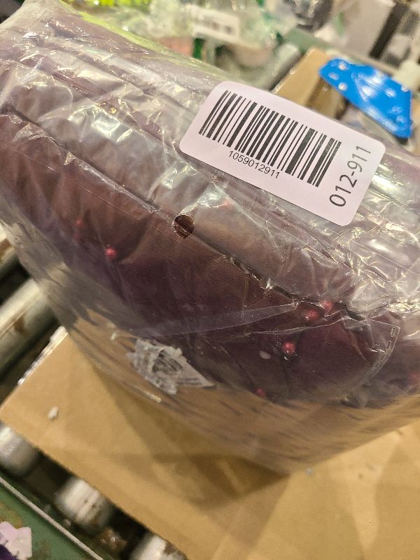 Photo 1 of 12 Pack 10FT Pearl Table Runner 30x120 Inch Burgundy Tulle Fabric Boho Rustic Sheer Table Runners Lace Table Cloth for Wedding Bridal Shower Birthday Party Arch Veil Dessert Table Decor (Burgundy)