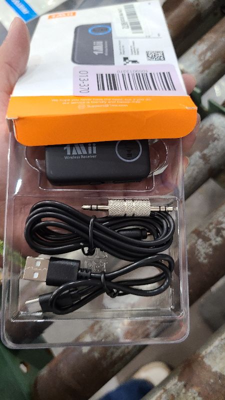 Photo 1 of 1Mii Bluetooth 5.3 Music Receiver for Car/Home Stereo, Aux Bluetooth Adapter for Car with Volume Control Supports Hands Free Calls, 16H Battery Life