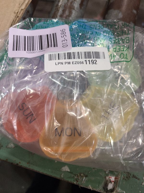 Photo 1 of ?????? ???? ?????????, Thinned and Enlarged 7 Day Pill Organizer, Cute Daily Pill Box with Large Compartment for Travel, Pill Container for Medication, Vitamin, Supplements(Rainbow)