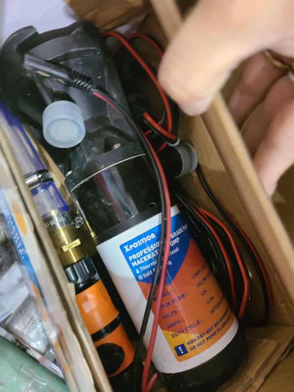 Photo 1 of 12GPM, RV Portable Macerator Waste Pump for Sewage, Complete RV Macerator Pump Kit, 12V, 360L/10min, 3.3ft Suction Height, 9.8ft Vertical Discharge, Perfect for RVs, Boats, and Household Use