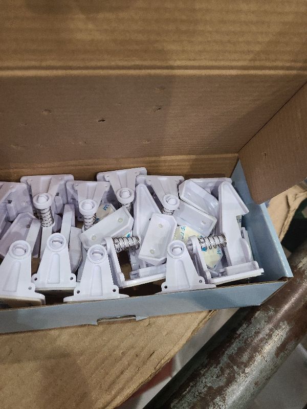 Photo 1 of 12 Pack Cabinet Locks Child Safety | Baby Safety Cabinet Locks NO Drilling 3M Adhesive Baby Proof Drawer Lock Child proofing cabinets latches for Kids Latch for Drawers & Door Child Safety Locks