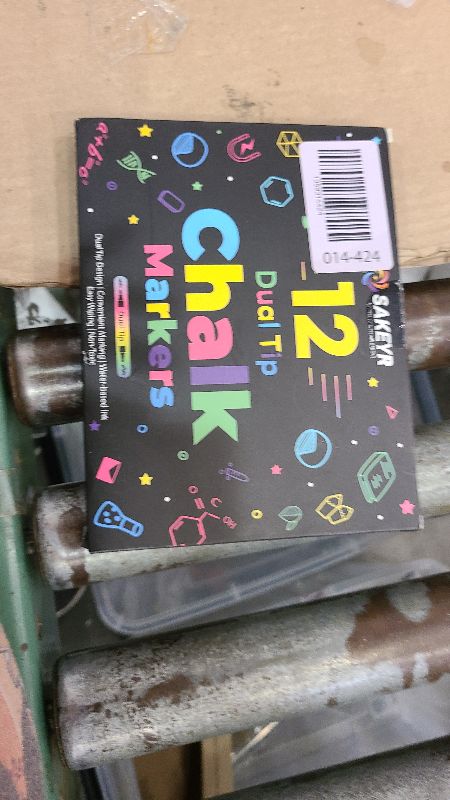 Photo 1 of 12 Dual Tip Liquid Chalk Markers - Erasable Chalk Markers for Blackboard, Chalkboard Signs, Glass, Chalk Pens Wet Erase Makers for Bar Menu, Shcool,Wedding Sign, Just Married Car Windows Decorations